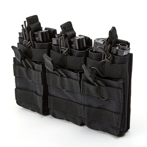 Triple Double Layer Open-Top M4 Mag Pouch